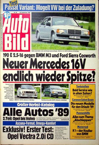 Deckblatt Auto Bild (39/1988)